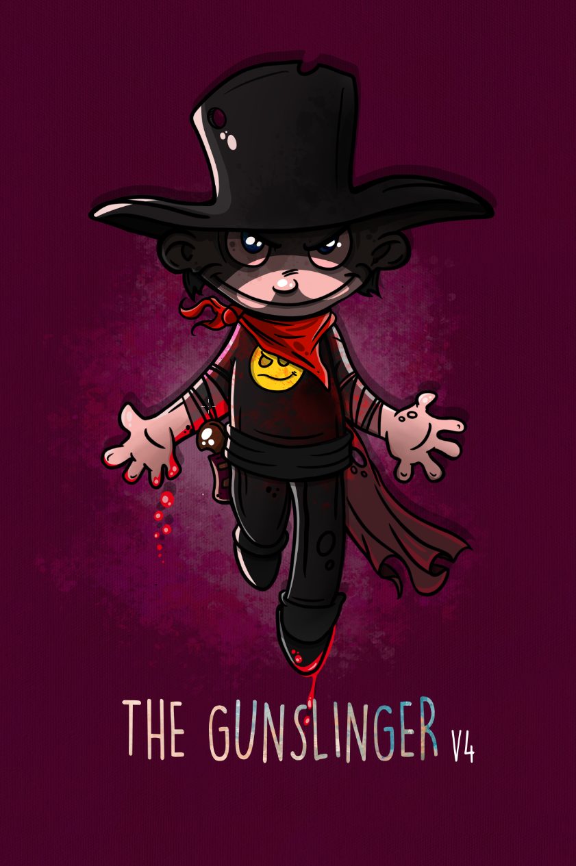 The Gunslinger — cartoon character design by Andrew Tynan