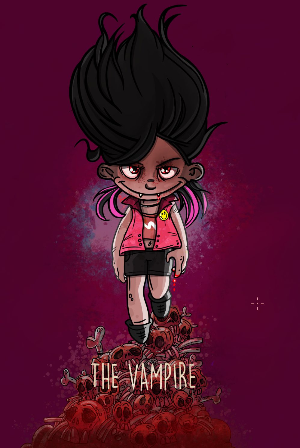 The Vampire — funny cartoon character by children's book illustrator Andrew Tynan